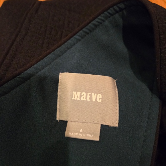 Anthropologie Maeve Black Dress - Size 6 - Picture 9 of 12